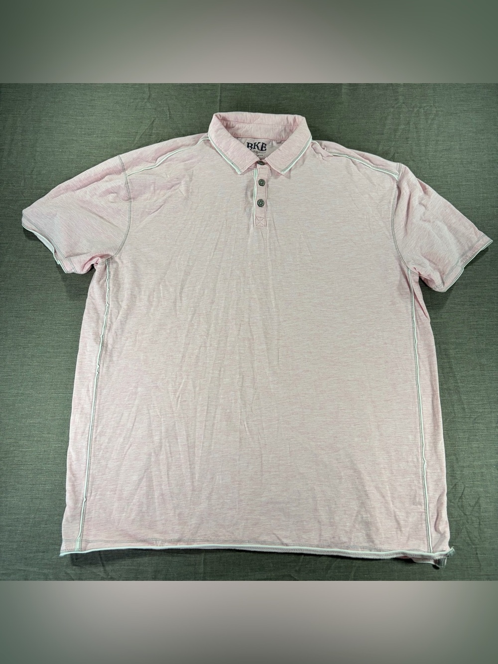 BKE Men’s Light Pink Polo Shirt 2XL